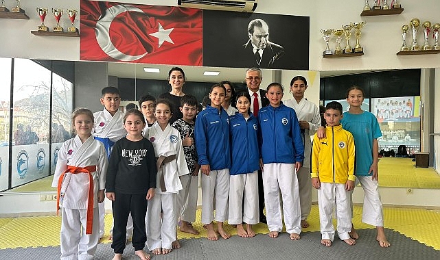Başkan Topaloğlu'nun karatecilere ziyareti – SPOR